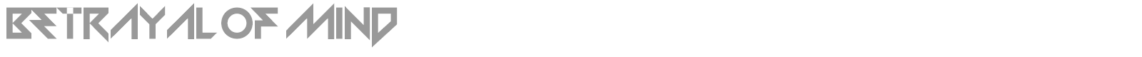 Betrayal Of Mind font preview